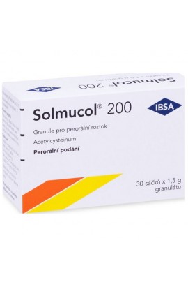 Solmucol 200мг для лечения заболеваний дыхательных путей